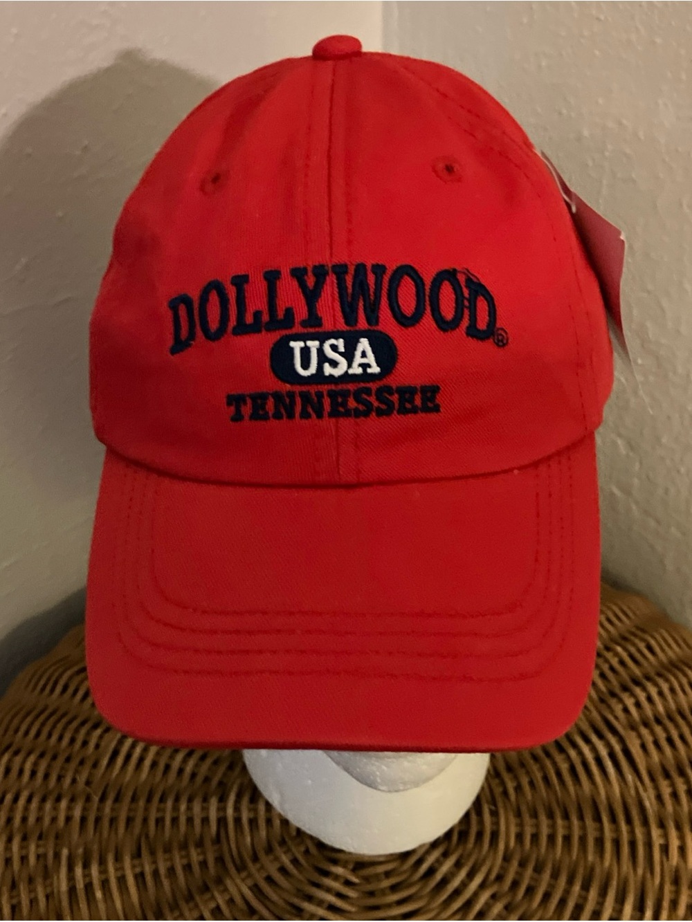 Dollywood Park Hat Red.Youth Size NWT